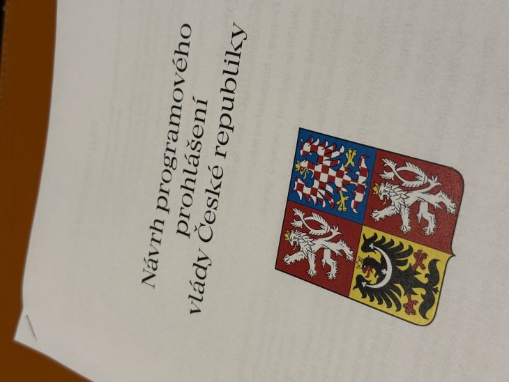 Návrh programového prohlášení budoucí vlády byl zveřejněn v pátek 31. října.