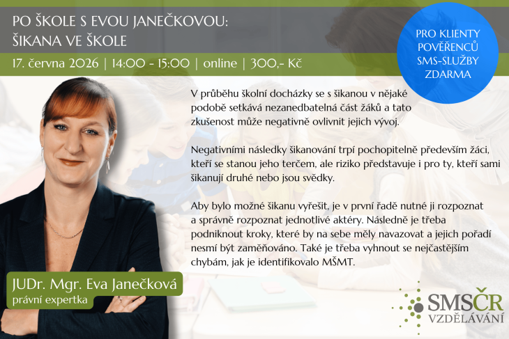 Po škole s Evou Janečkovou Šikana ve škole_červen 2026